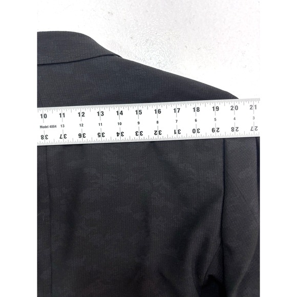 7 Downie St 48R black camo blazer jacket sport suit coat stretch mens willow - Picture 12 of 12